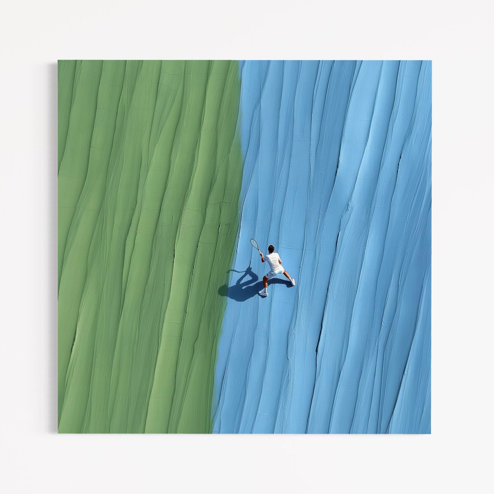 CHITRAPOTLI Between the Lines - Tennis Abstract Canvas Art