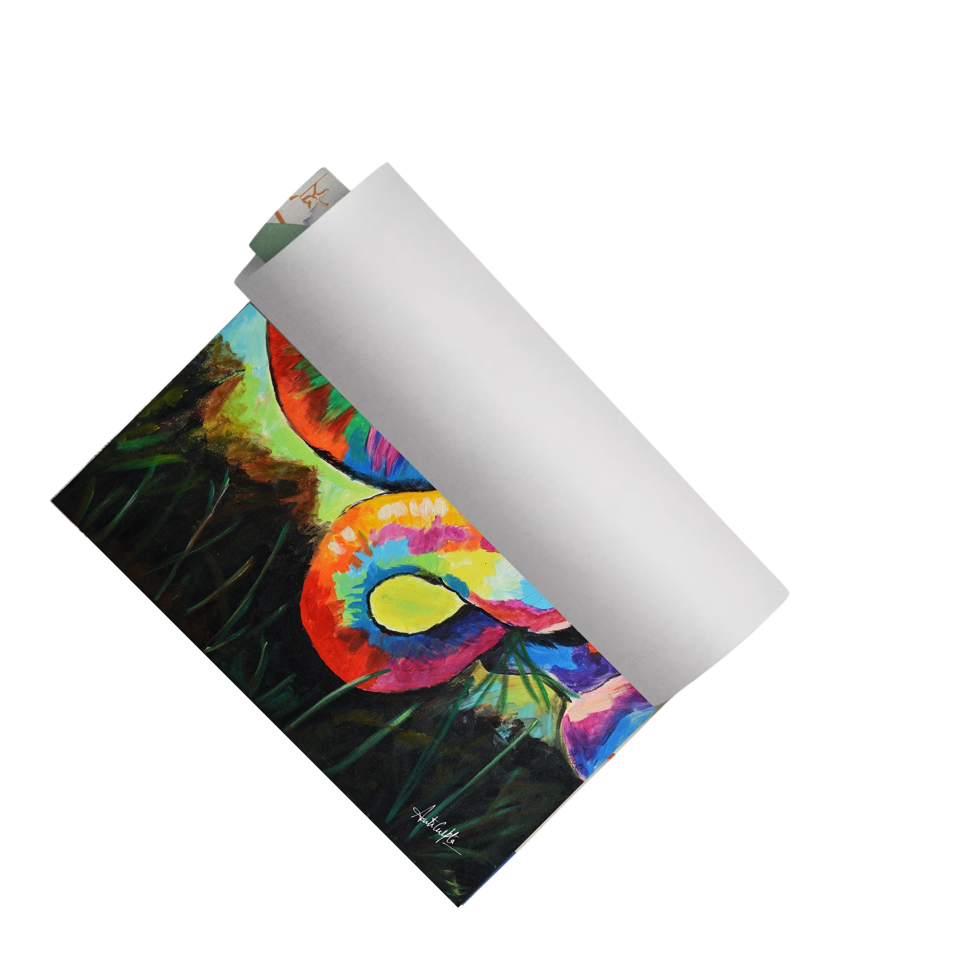 Colorful Elephant Art | Nature Art Canvas and Frame for Home & Office Décor