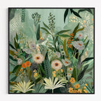 CHITRAPOTLI Verdant Whispers – Botanical Canvas Art