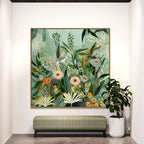 CHITRAPOTLI Verdant Whispers – Botanical Canvas Art