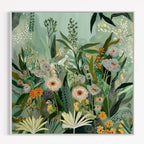 CHITRAPOTLI Verdant Whispers – Botanical Canvas Art