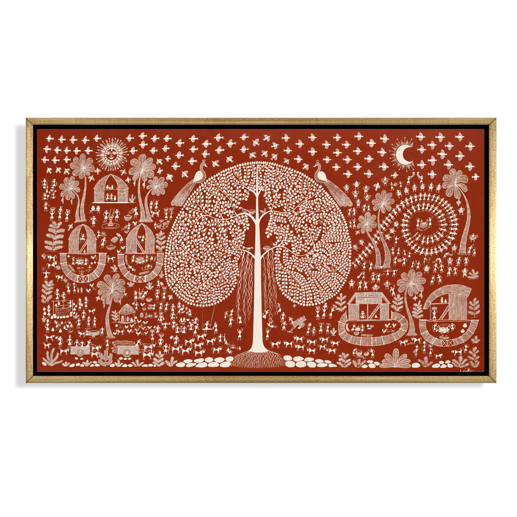 CHITRAPOTLI  JEEVAN Vriksh-tree of life- Red