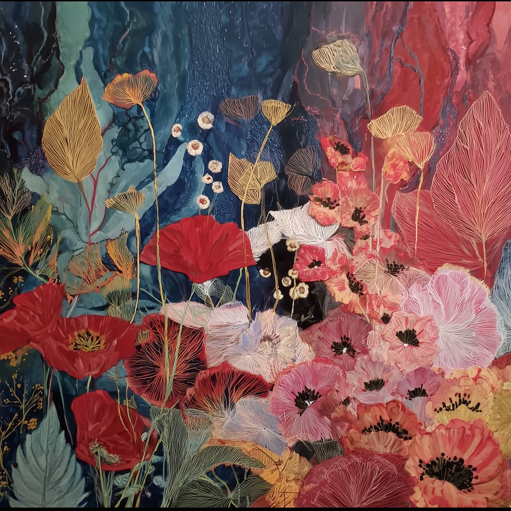 CHITRAPOTLI Pushpraag Canvas Wall Art