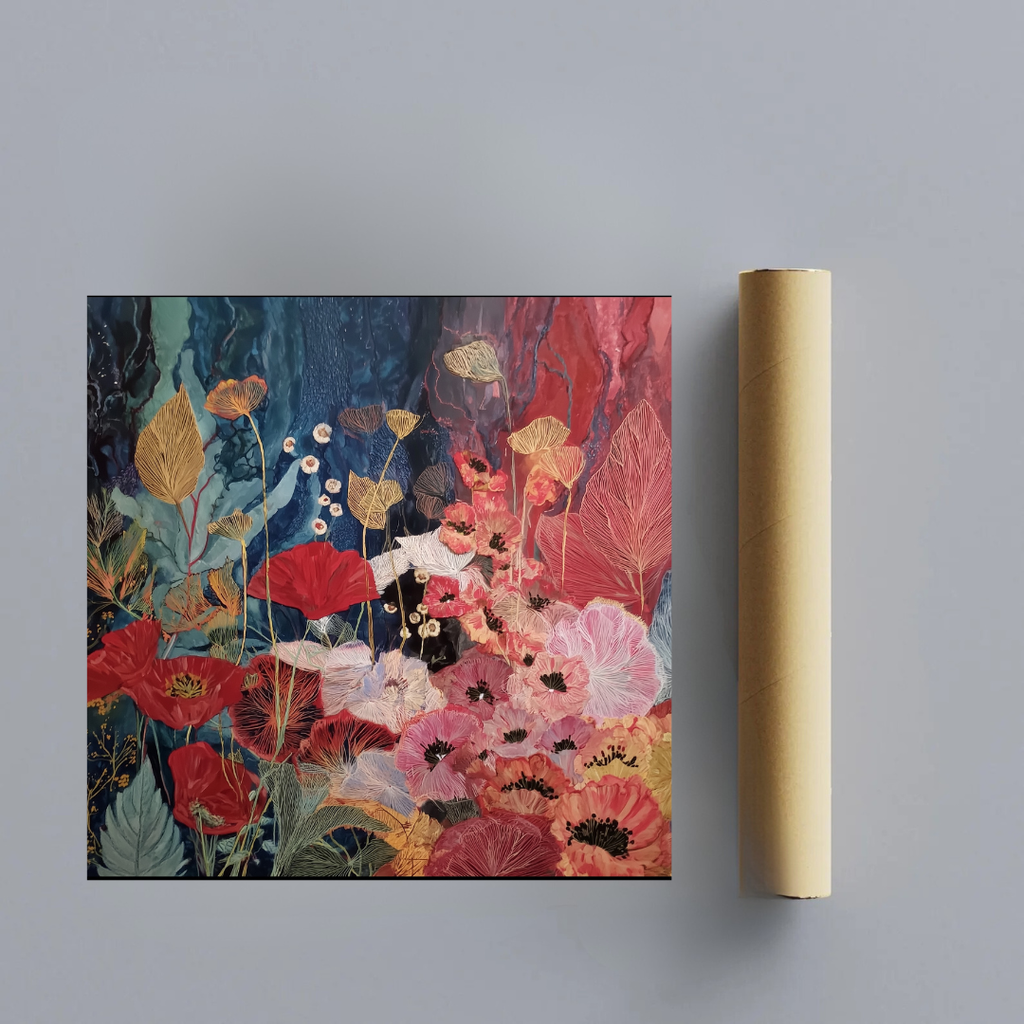 CHITRAPOTLI Pushpraag Canvas Wall Art