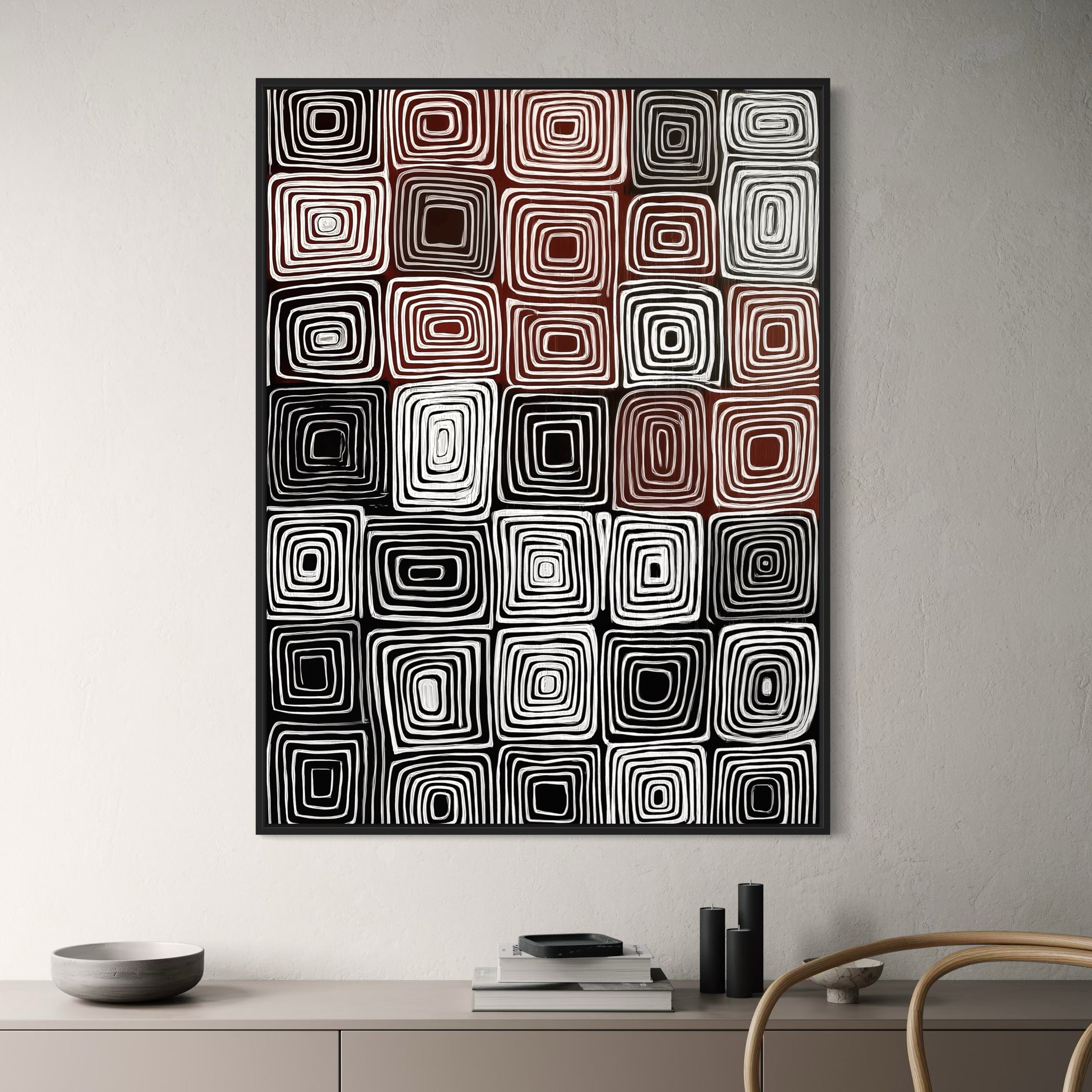 CHITRAPOTLI Geometric Painting Wall Art