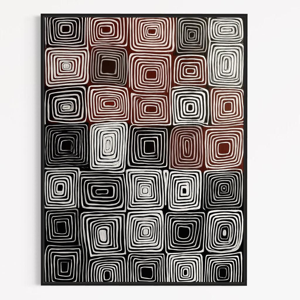 CHITRAPOTLI Geometric Painting Wall Art