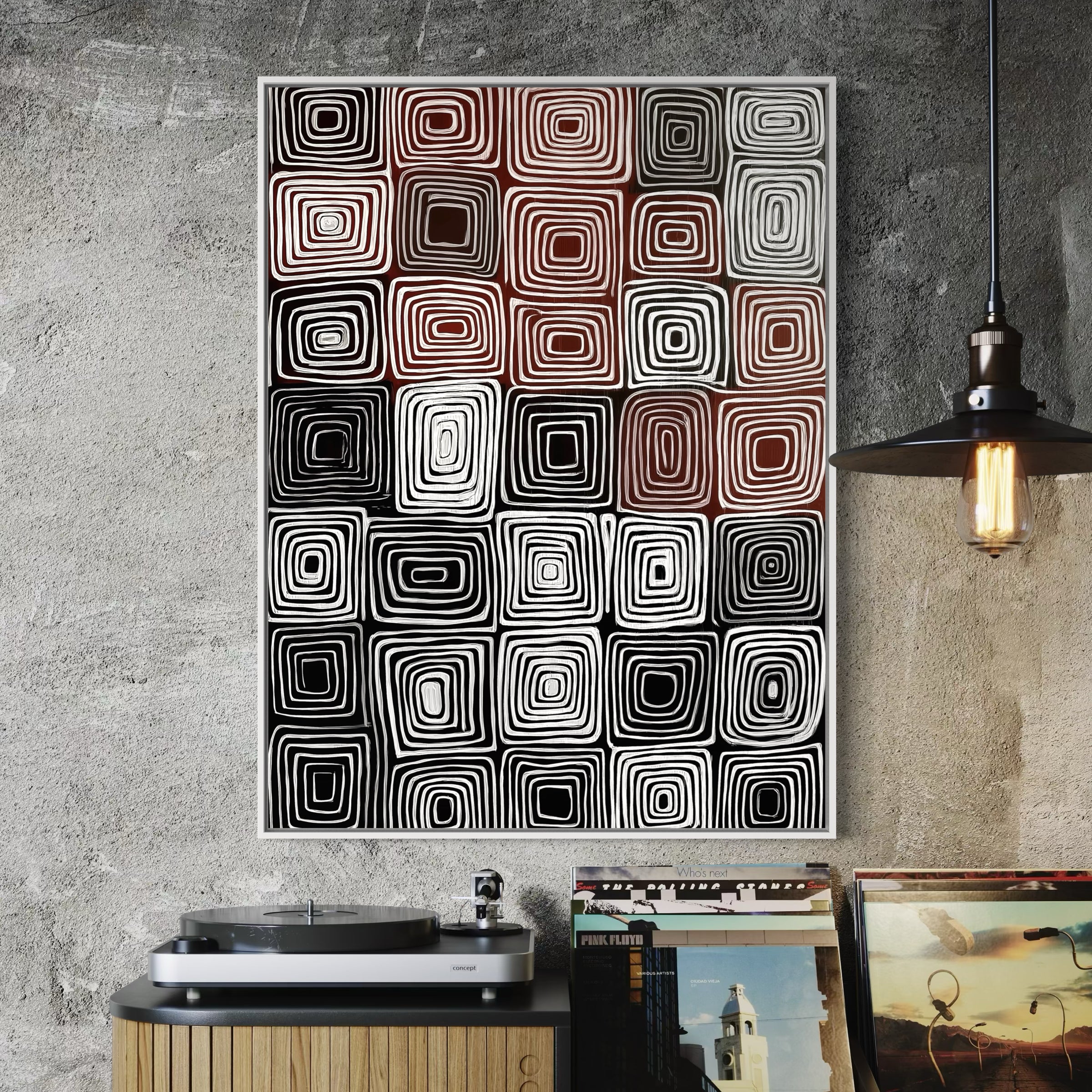 CHITRAPOTLI Geometric Painting Wall Art