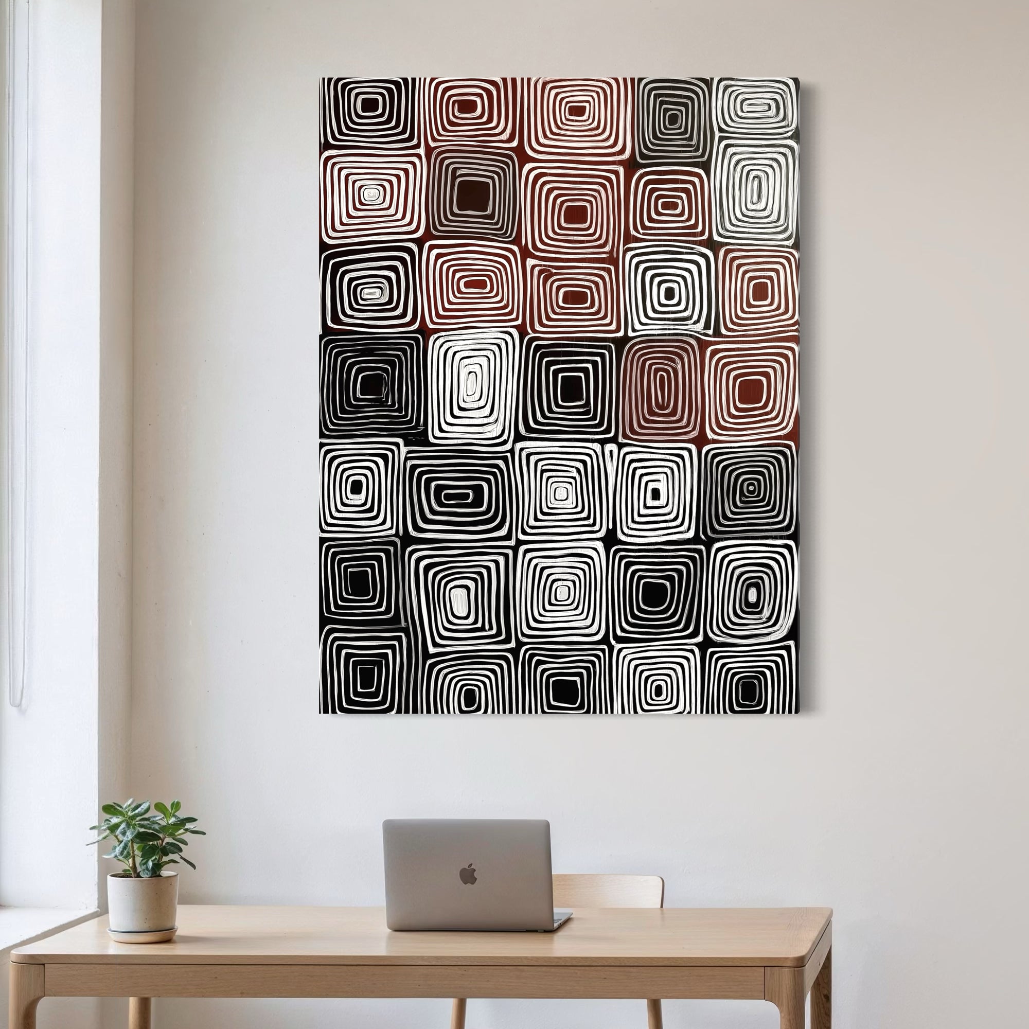 CHITRAPOTLI Geometric Painting Wall Art