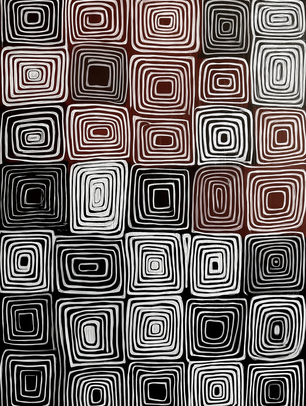CHITRAPOTLI Geometric Painting Wall Art