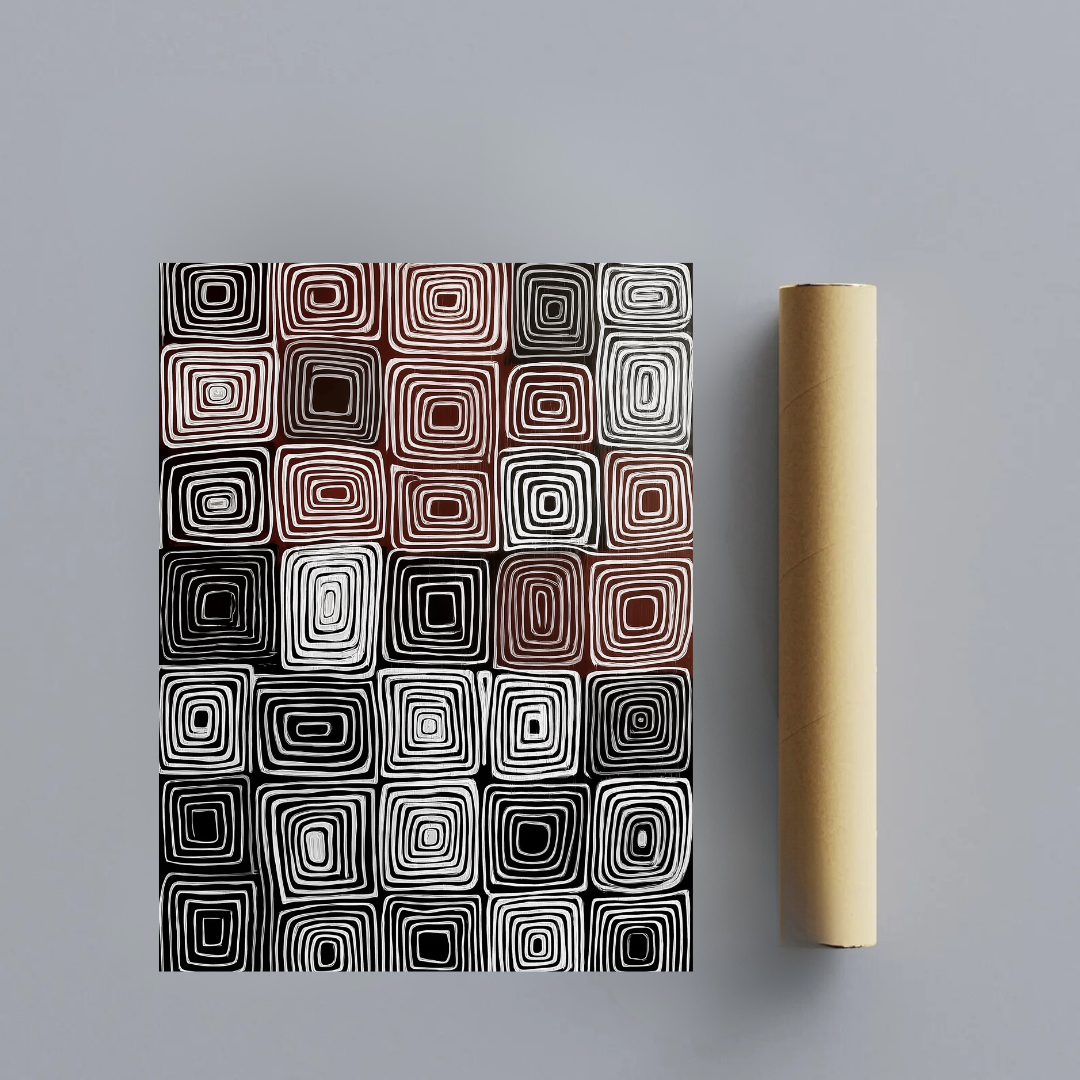 CHITRAPOTLI Geometric Painting Wall Art