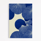 CHITRAPOTLI Indigo Flow 4 Abstract Canvas Wall Art Blue and White Modern Abstract Painting Minimalist Geometric Line Art Canvas Print Contemporary Wall Décor