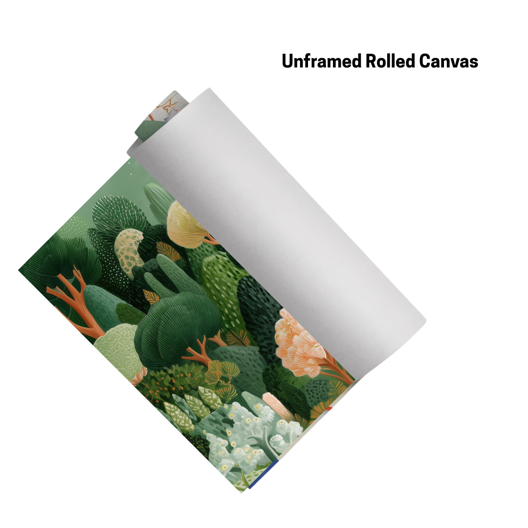 CHITRAPOTLI Whispering Woods   Botanical Landscape Canvas Art