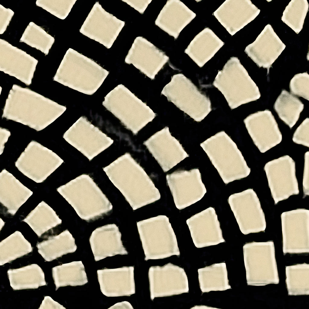 CHITRAPOTLI Monochrome Mosaic Canvas Wall Art Black Beige Geometric Mosaic Painting Modern Contemporary Wall Decor Minimalist Textured Artwork for Living Room, Bedroom Office