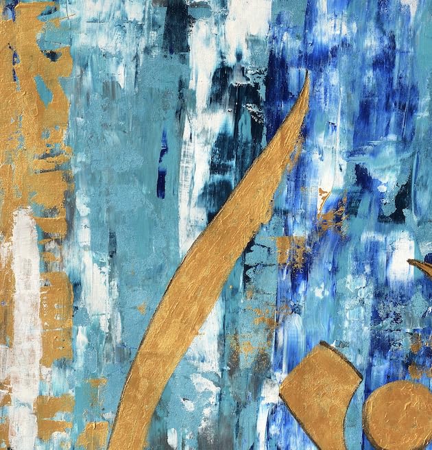 CHITRAPOTLI Omkaar - Abstract OM Spiritual Art Canvas Print