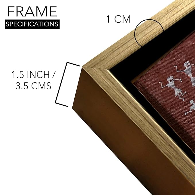 Warli Painting | Art Canvas and Frame Style for Home & Office Décor | Indian Folk Art |