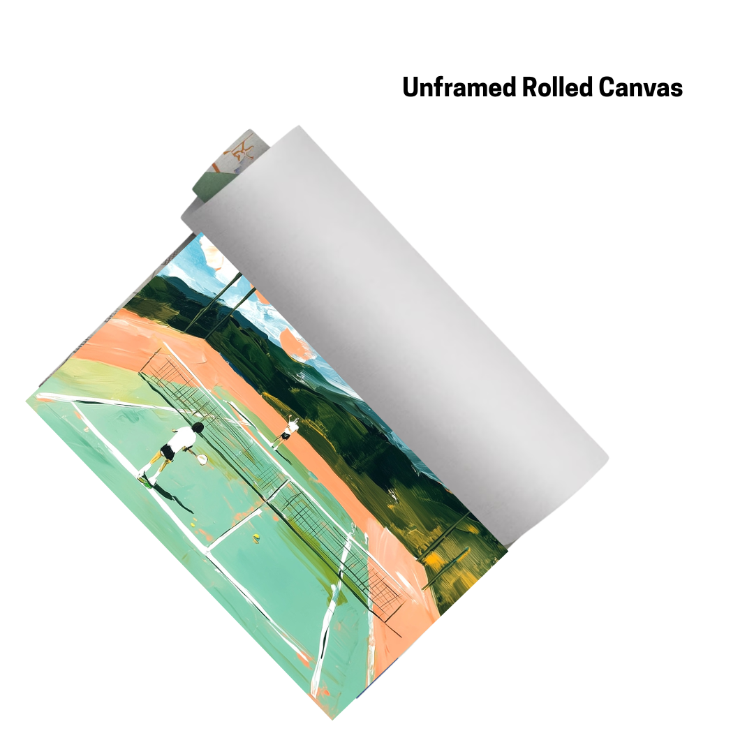 CHITRAPOTLI Skyline Rally – Tennis Canvas Art