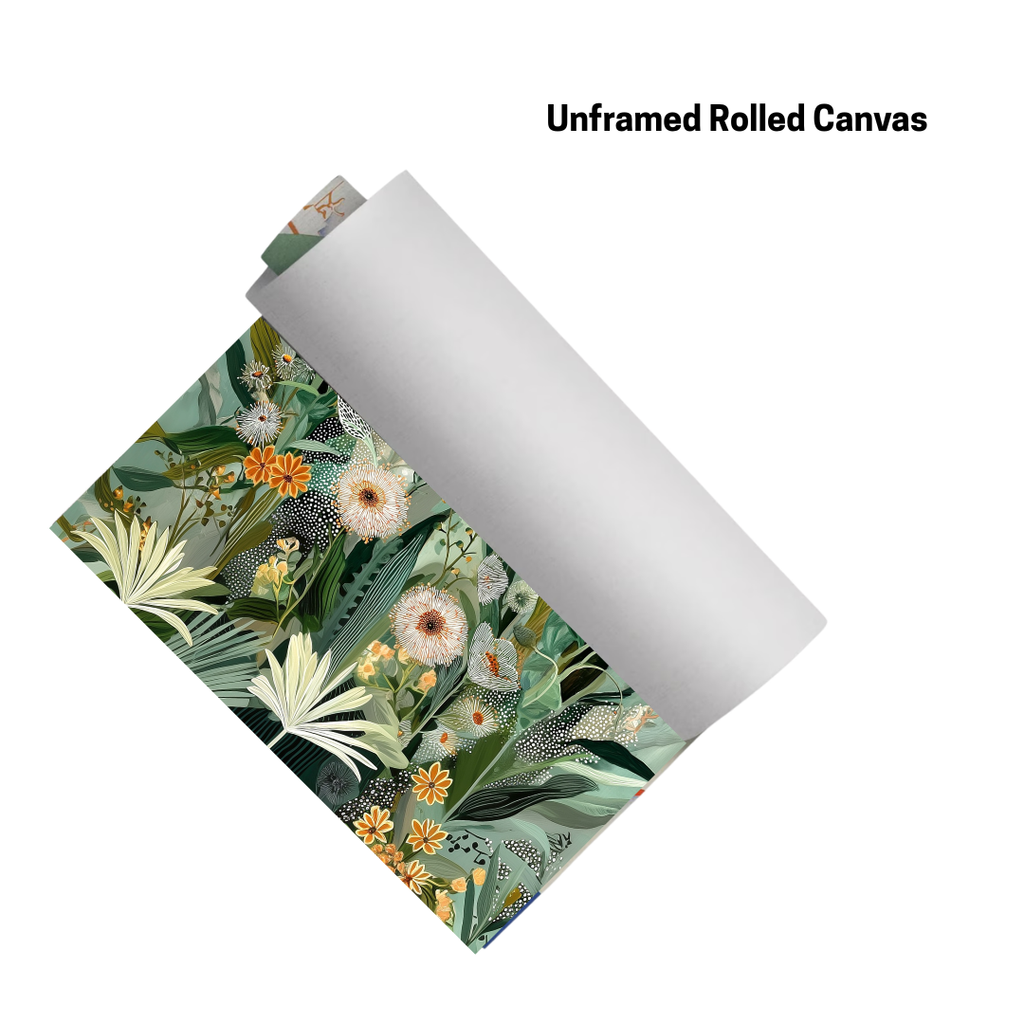 CHITRAPOTLI Verdant Whispers – Botanical Canvas Art