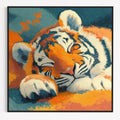 CHITRAPOTLI Silent Strength – Tiger Canvas Art