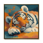 CHITRAPOTLI Silent Strength – Tiger Canvas Art
