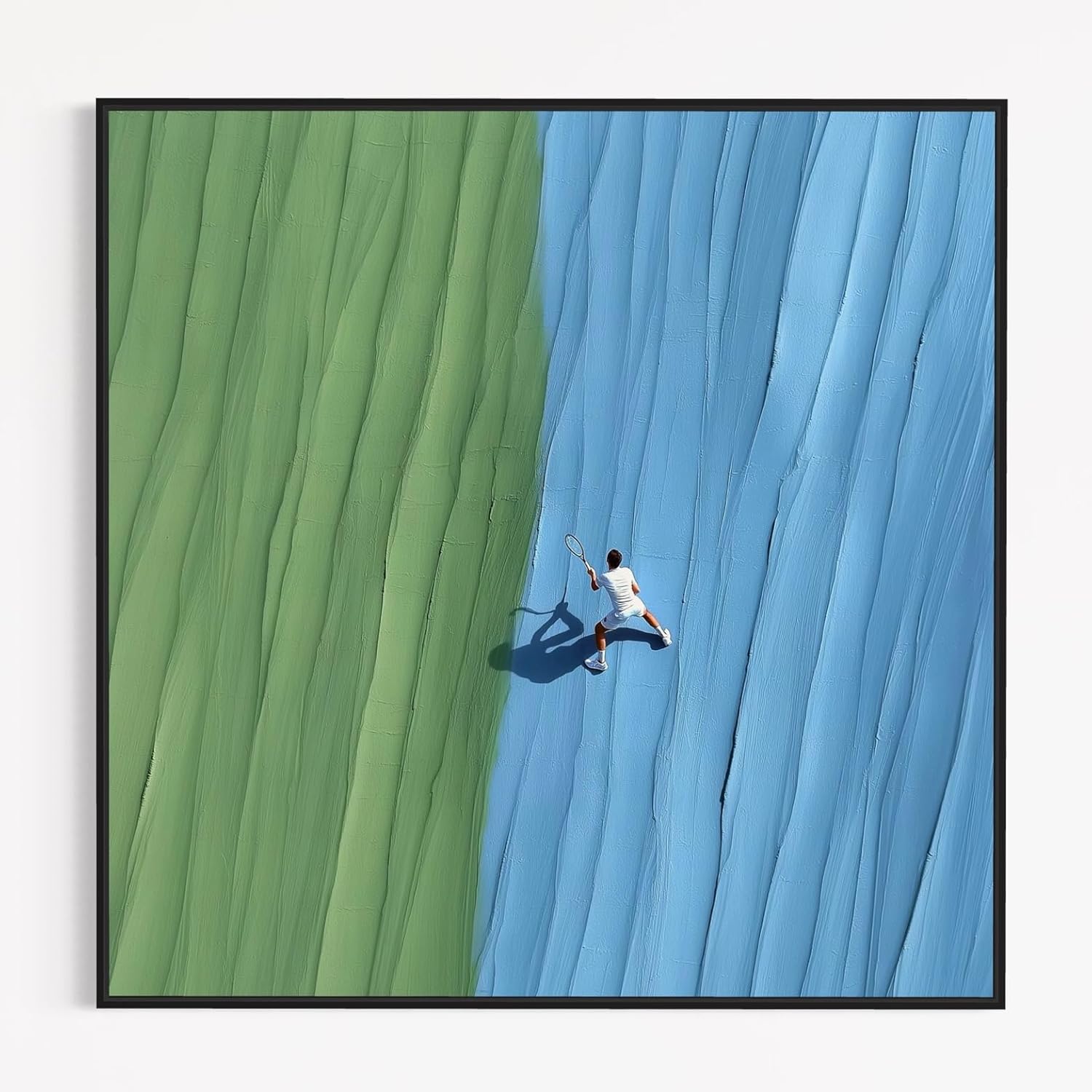 CHITRAPOTLI Between the Lines - Tennis Abstract Canvas Art