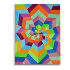 CHITRAPOTLI Spectrum Flow – 3D Geometric Art | Modern Abstract Canvas Print