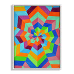 CHITRAPOTLI Spectrum Flow – 3D Geometric Art | Modern Abstract Canvas Print