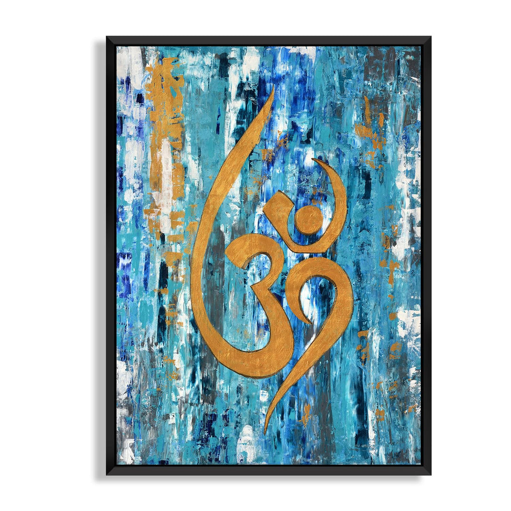 CHITRAPOTLI Omkaar - Abstract OM Spiritual Art Canvas Print