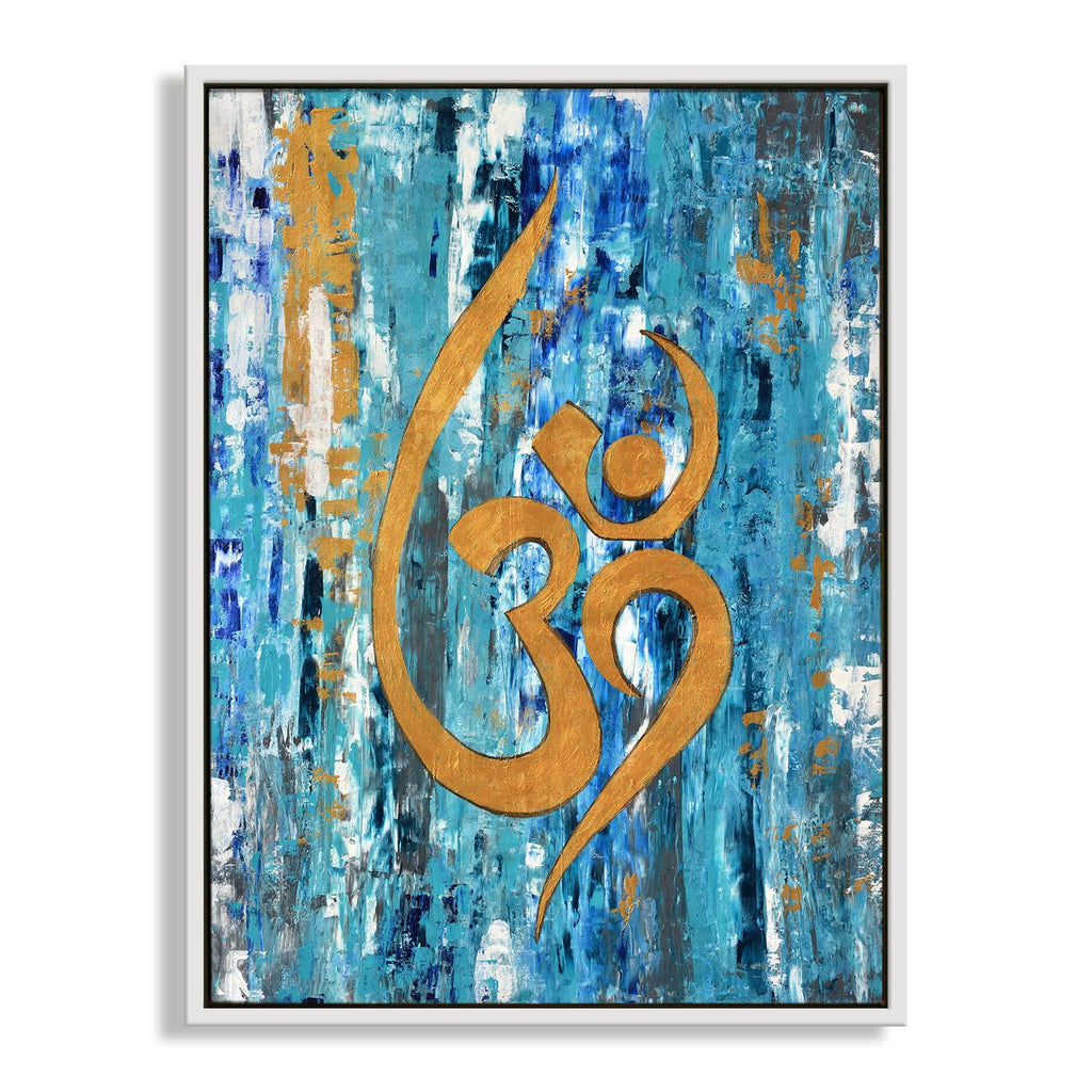 CHITRAPOTLI Omkaar - Abstract OM Spiritual Art Canvas Print