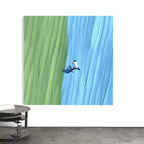 CHITRAPOTLI Between the Lines - Tennis Abstract Canvas Art