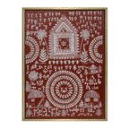 Warli Painting | Art Canvas and Frame Style for Home & Office Décor | Indian Folk Art |
