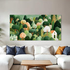 CHITRAPOTLI Whispering Woods   Botanical Landscape Canvas Art