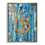 CHITRAPOTLI Omkaar - Abstract OM Spiritual Art Canvas Print