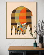 CHITRAPOTLI Maa Prakriti -The Nurturing Force | Indian Folk Art Inspired Canvas Print
