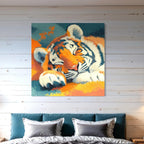 CHITRAPOTLI Silent Strength – Tiger Canvas Art