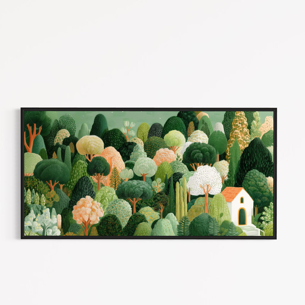 CHITRAPOTLI Whispering Woods   Botanical Landscape Canvas Art