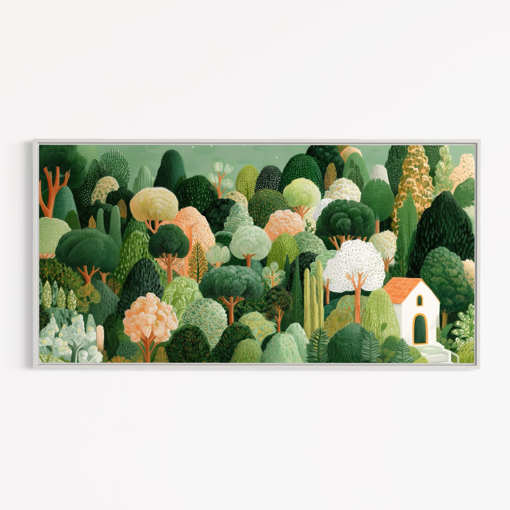 CHITRAPOTLI Whispering Woods   Botanical Landscape Canvas Art