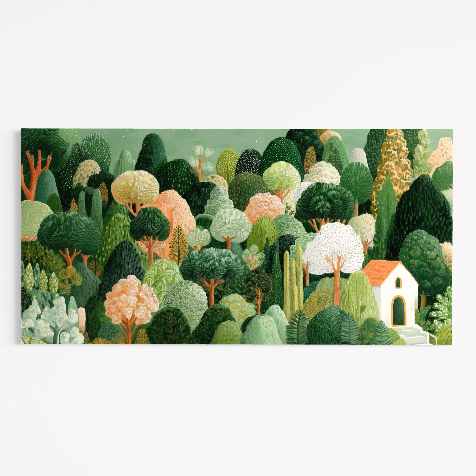 CHITRAPOTLI Whispering Woods   Botanical Landscape Canvas Art