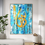CHITRAPOTLI Omkaar - Abstract OM Spiritual Art Canvas Print
