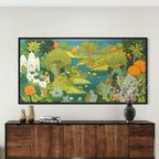 CHITRAPOTLI Rajbagh – Royal Garden Landscape Canvas Art