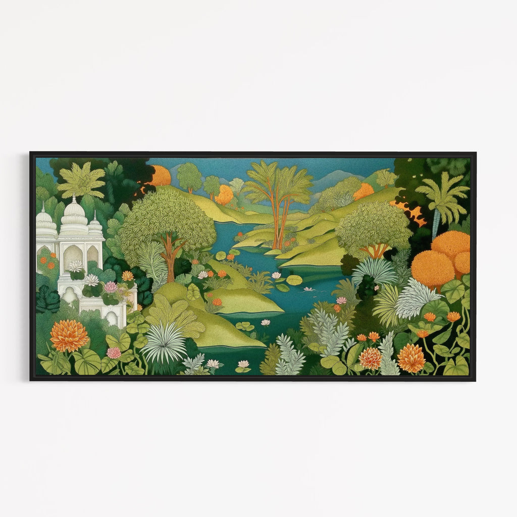 CHITRAPOTLI Rajbagh – Royal Garden Landscape Canvas Art
