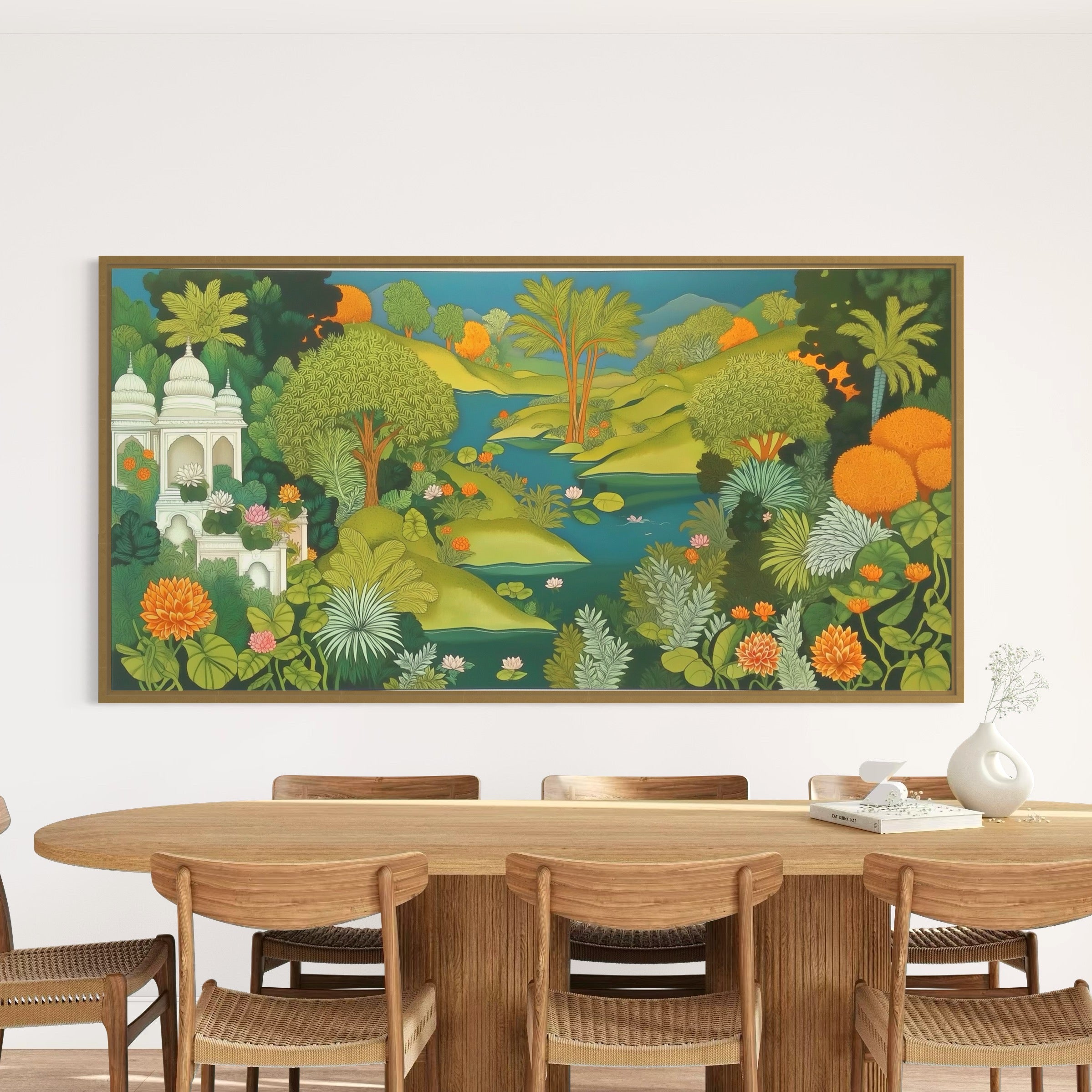 CHITRAPOTLI Rajbagh – Royal Garden Landscape Canvas Art