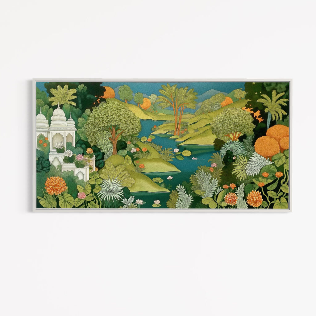CHITRAPOTLI Rajbagh – Royal Garden Landscape Canvas Art