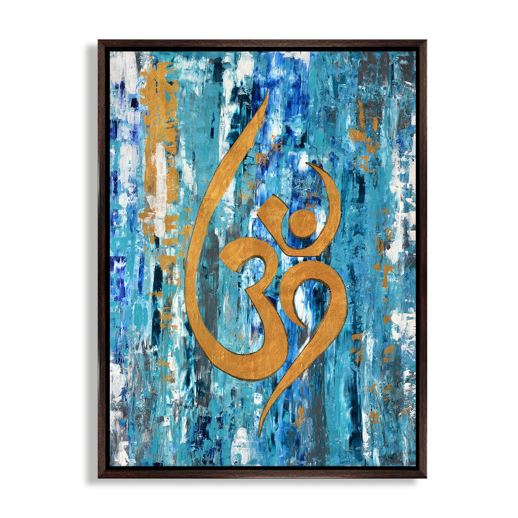 CHITRAPOTLI Omkaar - Abstract OM Spiritual Art Canvas Print
