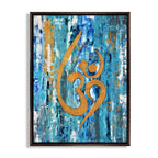 CHITRAPOTLI Omkaar - Abstract OM Spiritual Art Canvas Print