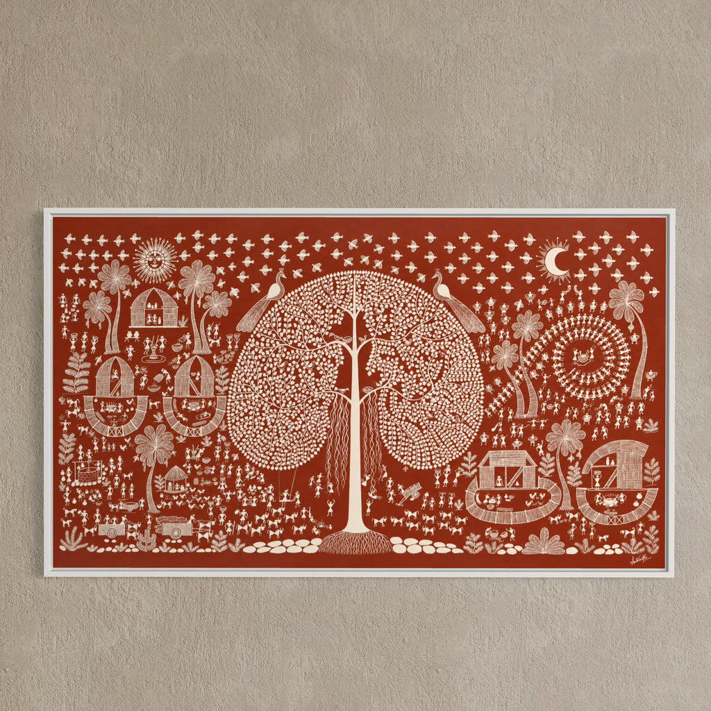 CHITRAPOTLI  JEEVAN Vriksh-tree of life- Red