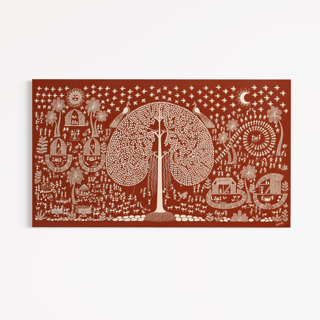 CHITRAPOTLI  JEEVAN Vriksh-tree of life- Red