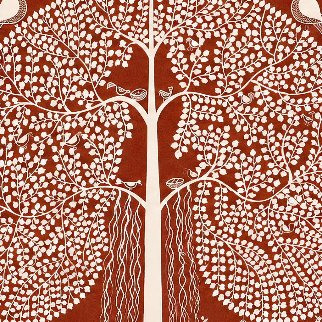 CHITRAPOTLI  JEEVAN Vriksh-tree of life- Red