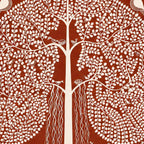CHITRAPOTLI  JEEVAN Vriksh-tree of life- Red