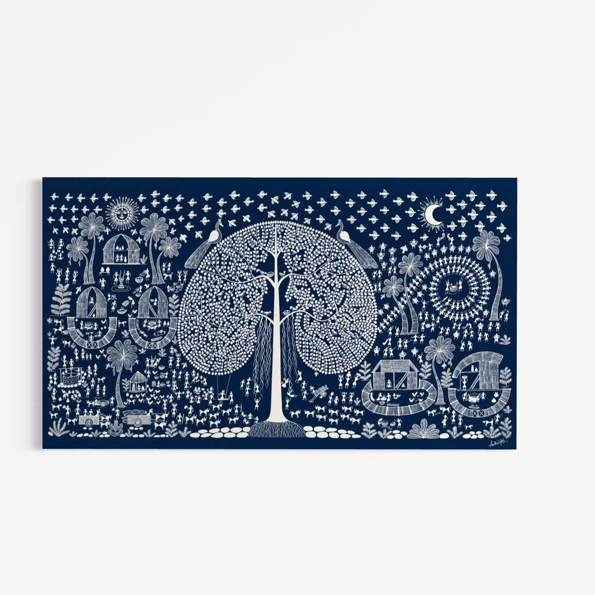 CHITRAPOTLI  JEEVAN Vriksh-tree of life- Blue