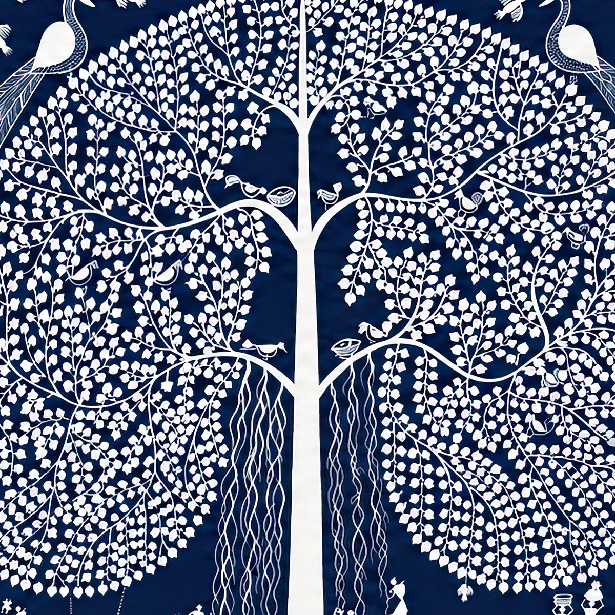 CHITRAPOTLI  JEEVAN Vriksh-tree of life- Blue